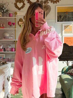 Hazel Boutique HZL Sport Club Polo XL Pink